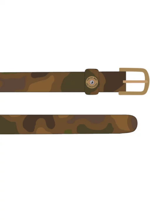 Local Boy Outfitters Printed Leather Old School Camo Belt #L2100233