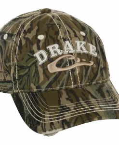 Drake Distressed 6-Panel Ball Cap #DH4165