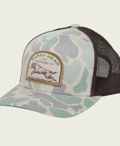 Marsh Wear Retrieve Trucker Hat - Green Camo #MWC1038