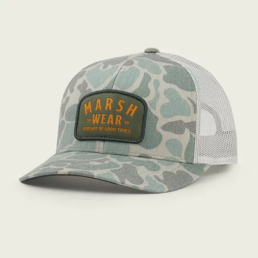 Marsh Wear Alton Camo Trucker Hat - Green Mallard Camo #MWC1062