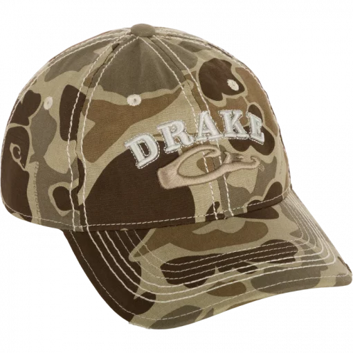 Drake Distressed 6-Panel Ball Cap #DH4165