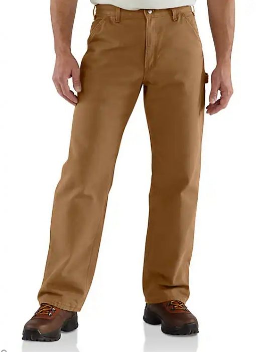 Carhartt Loose Fit Washed Duck Flannel - Lined Utility Work Pant #B111