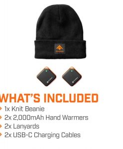 THAW 2K Rechargeable Hand Warmers And Knit Beanie #THA-BND-0002