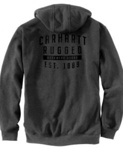 Carhartt Original Fit Midweight Rugged Workwear Graphic Hooded Sweatshirt - Carbon Heather #104442