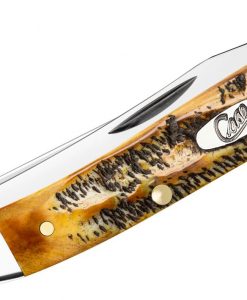 Case 6.5 Burnt Bone Stag Fishing Knife #65340