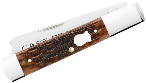 Case Russell Jigged Brown Bone Case Brothers Razor Pocket Knife #79417