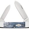 Case Smooth Gray Bone Canoe Pocket Knife #34202