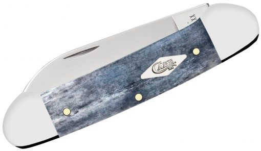 Case Smooth Gray Bone Canoe Pocket Knife #34202