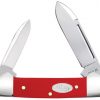 Case Smooth Red Synthetic Baby Butterbean Pocket Knife #56985