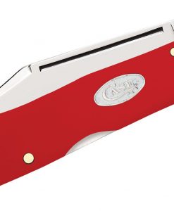 Case Smooth Red Synthetic CopperLock Pocket Knife #56984