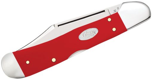 Case Smooth Red Synthetic CopperLock Pocket Knife #56984