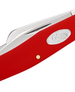 Case Smooth Red Synthetic Medium Stockman Pocket Knife #56982