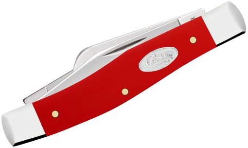 Case Smooth Red Synthetic Medium Stockman Pocket Knife #56982