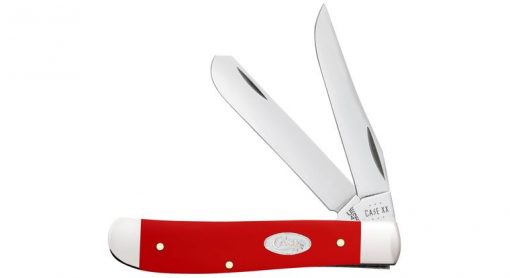 Case Smooth Red Synthetic Mini Trapper Pocket Knife #56981