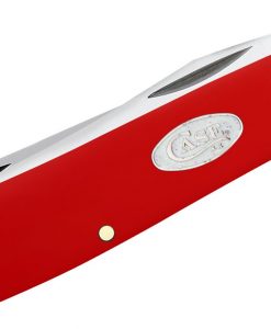 Case Smooth Red Synthetic Mini Trapper Pocket Knife #56981