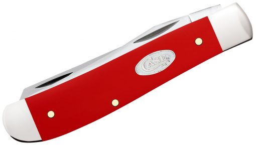 Case Smooth Red Synthetic Mini Trapper Pocket Knife #56981