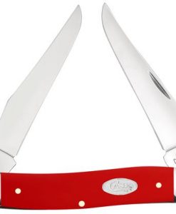 Case Smooth Red Synthetic Muskrat Pocket Knife #56986