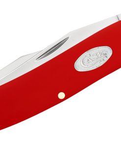 Case Smooth Red Synthetic Muskrat Pocket Knife #56986