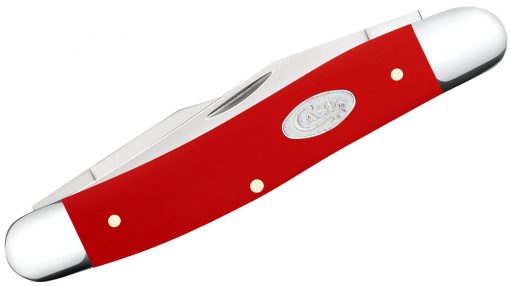 Case Smooth Red Synthetic Muskrat Pocket Knife #56986