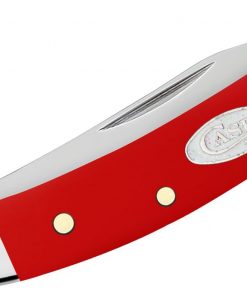 Case Smooth Red Synthetic Small Texas Toothpick Pocket Knife #56983