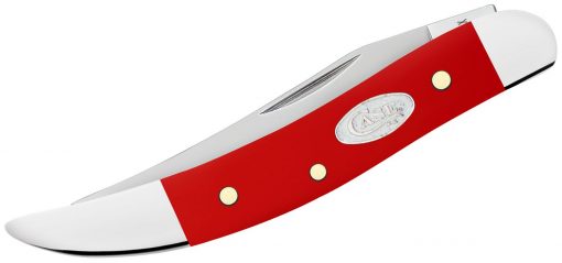 Case Smooth Red Synthetic Small Texas Toothpick Pocket Knife #56983