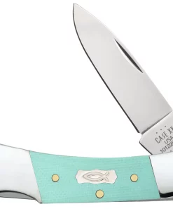 Case Smooth Seafoam Green G-10 Lockback Knife #18106