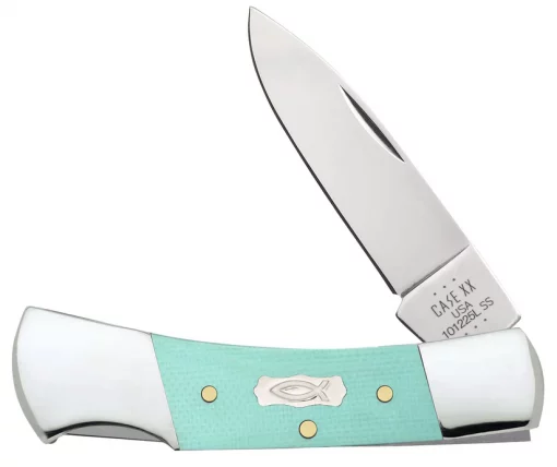 Case Smooth Seafoam Green G-10 Lockback Knife #18106