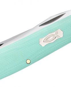 Case Smooth Seafoam Green G10 Mini Trapper Knife #18101