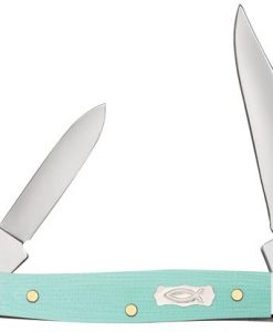 Case Smooth Seafoam Green G10 Small Pen Knife