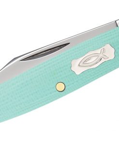 Case Smooth Seafoam Green G10 Small Pen Knife