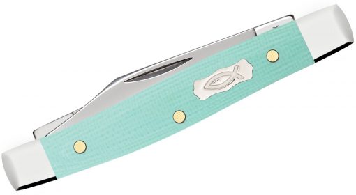 Case Smooth Seafoam Green G10 Small Pen Knife