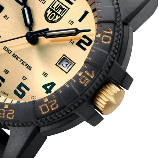 Luminox Leatherback Sea Turtle Gold Dial Watch #XS.0325.GP