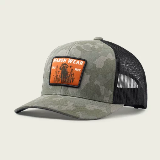 Marsh Wear Lookout Trucker Hat - Fossil Foxhole Camo #MWC1067