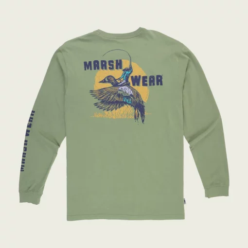 Marsh Wear Mallard Rodeo Long Sleeve T-Shirt - Loden #MWT2033