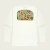 Marsh Wear Alton Camo Long Sleeve T-Shirt - Vintage White #MWT2044