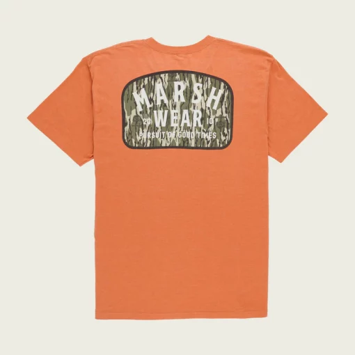 Marsh Wear Bottomland Alton Short Sleeve T-Shirt - Raw Sienna Heather #MWT3073