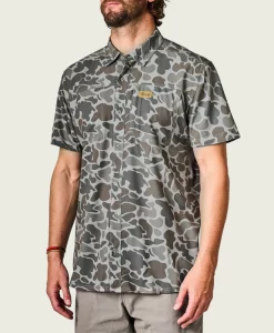 Marsh Wear Lenwood Hagood Short Sleeve Shirt - Dark Green Mallard Camo #MWW1019