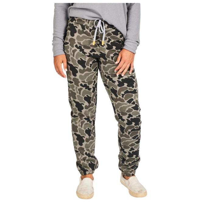 Marsh Wear Women's Fireside Fleece Pant - Dark Green Mallard Camo #WWP02