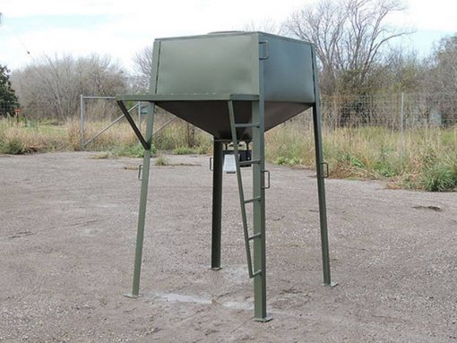 Atascosa Wildlife Supply 1000LB Broadcast Feeder W/ Fill Platform #GF104