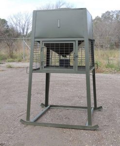 Atascosa Wildlife Supply 1000LB Broadcast Feeder W/ Skids and Heavy Cage #GF105