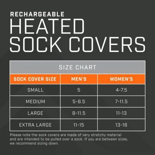 Thaw Heated Sock Cover Medium #THA-FOT-0006