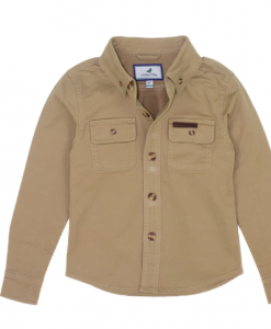 Properly Tied Boys Harvest Workshirt - Camel #LDW4004