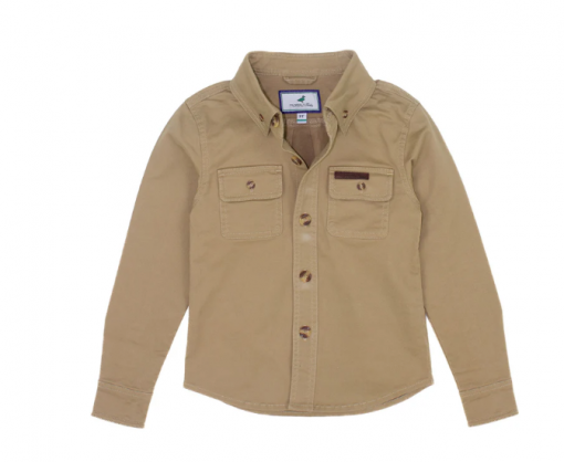 Properly Tied Boys Harvest Workshirt - Camel #LDW4004