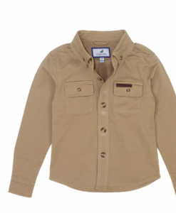 Properly Tied Toddler Boys Harvest Workshirt - Camel #LDW4004