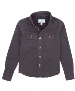 Properly Tied Boys Harvest Workshirt - Charcoal #LDW4004