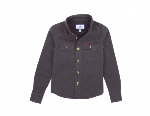 Properly Tied Boys Harvest Workshirt - Charcoal #LDW4004