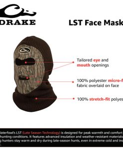 Drake LST Fleece Lined Face Mask #DW2030-022