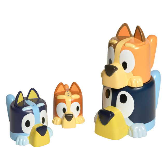 Tomy Toomies Bluey's Family Pourers Featuring Chilli, Bandit, Bingo, And Bluey #E73622 Tomy Toomies Bluey's Family Pourers Featuring Chilli, Bandit, Bingo, And Bluey #E73622