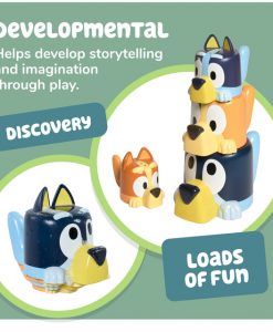 Tomy Toomies Bluey's Family Pourers Featuring Chilli, Bandit, Bingo, And Bluey #E73622
