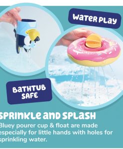 Tomy Toomies Splash & Float Bluey – 2-in-1 Water Toy With Pour Cup and Water Wheel #E73635